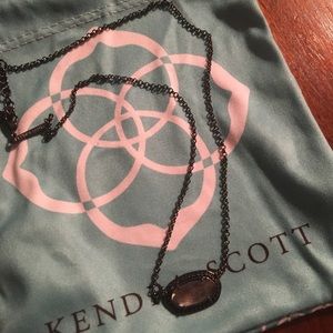 Kendra Scott Elisa necklace in gunmetal